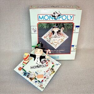 🎄Vtg ‘92 Monopoly Ornament Enesco “Treasury of Christmas” Collection